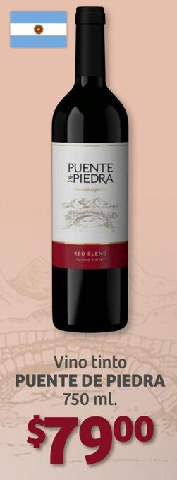 Vino Tinto Puente de Piedra 750ml