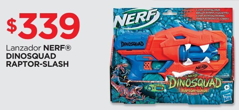 Chedraui Lanzador nerf dinosquad raptor slash oferta