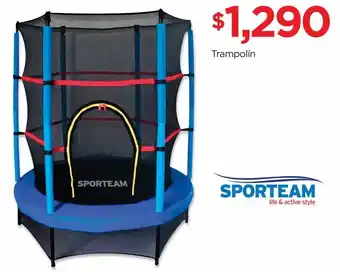 Chedraui Trampolin sporteam infantil c/red. 55'' oferta