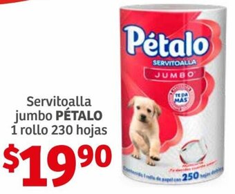 Soriana Híper Pétalo Servitoalla Jumbo 1 Rollo 230 Hojas oferta