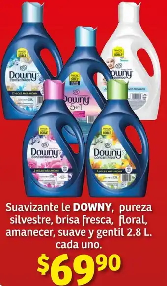 Soriana Híper Downy Suavizante, Pureza Silvestre, Brisa Fresca, Floral, Amanecer, Suave y Gentil 2,8L oferta