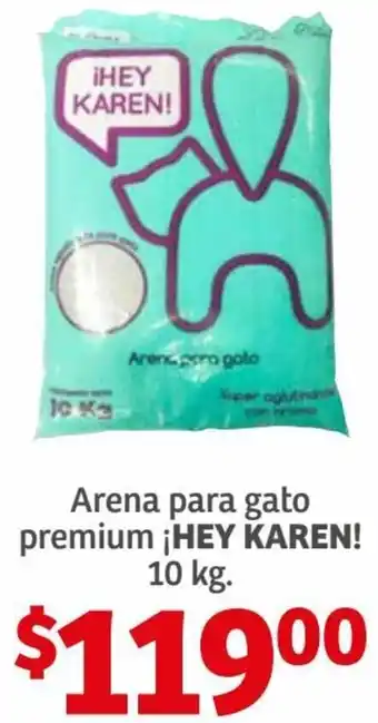 Soriana Híper Hey Karen Arena para Gato Premium 10kg oferta