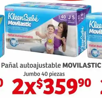 Soriana Híper Movilastic Pañal Autoajustable Jumbo 2x40 Piezas oferta
