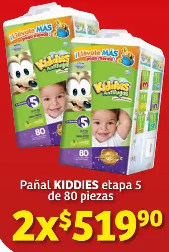 Soriana Híper Kiddies Pañal Etapa 5 de 80 Piezas oferta