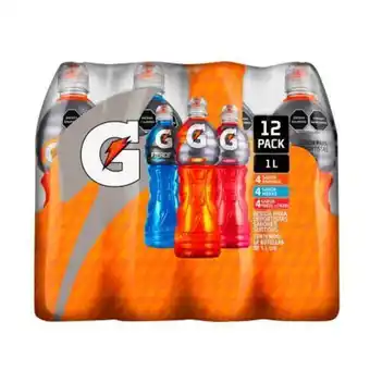 Sam's Club Bebida rehidratante gatorade 12 pzas de 1 l oferta