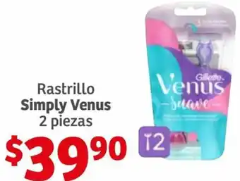 Simply Venus Rastrillo 2 Piezas