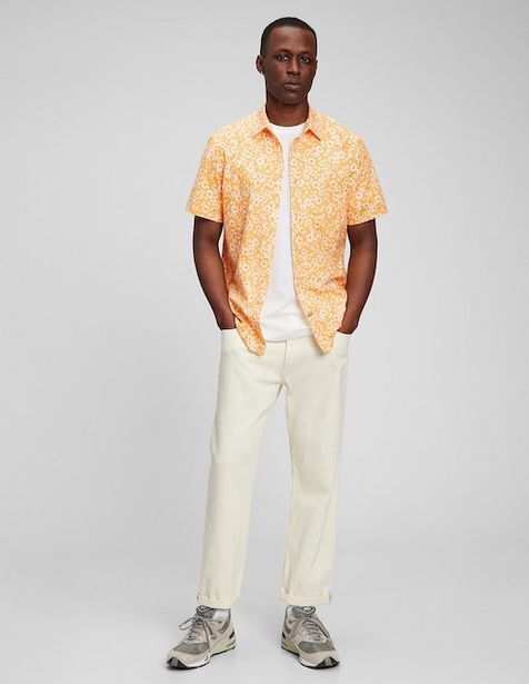 GAP Camisa casual gap de algodón manga corta para hombre oferta