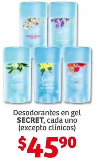 Soriana Híper Secret Desodorante En Gel oferta