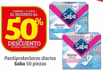 Soriana Híper Saba Pantiprotectores Diarios 50 Piezas oferta