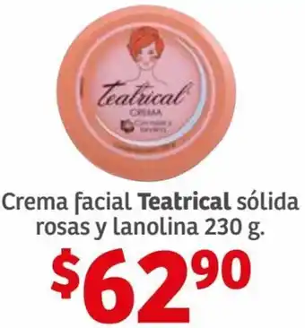 Teatrical Crema Facial Sólida Rosas y Lanolina 230g