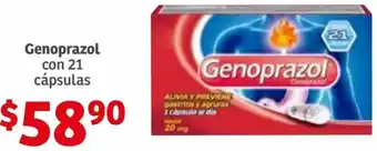 Soriana Híper Genoprazol con 12 Cápsulas oferta