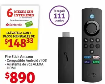 Soriana Híper Amazon Fire Stick oferta
