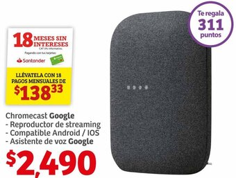 Soriana Híper Google Chromecast oferta
