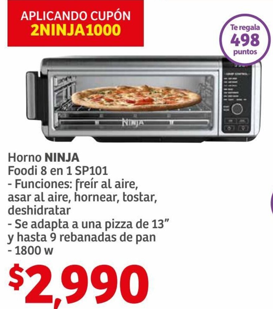 Soriana Híper Ninja Horno Foodi 8 en 1 SP101 oferta