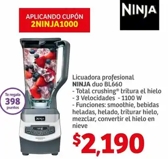 Soriana Híper Ninja Licuadora Profesional Duo BL660 oferta