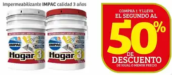 Soriana Híper Impac Impermeabilizante Calidad 3 Años oferta