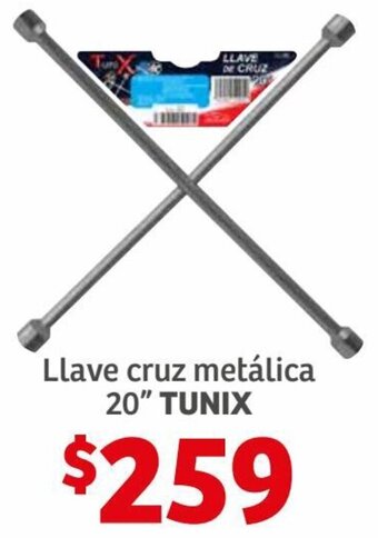 Soriana Híper Tunix Llave Cruz Metálica 20" oferta