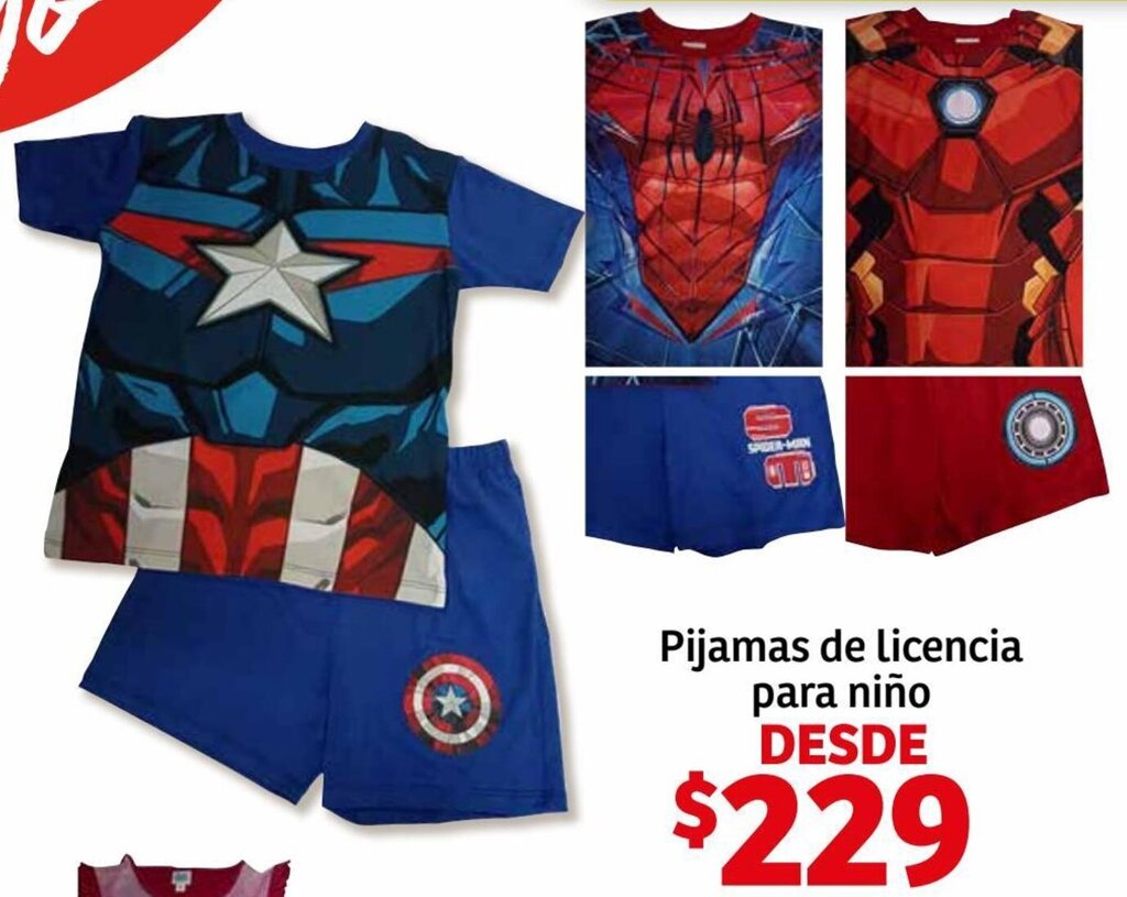 Soriana Híper Pijamas de Licencia para Niño oferta