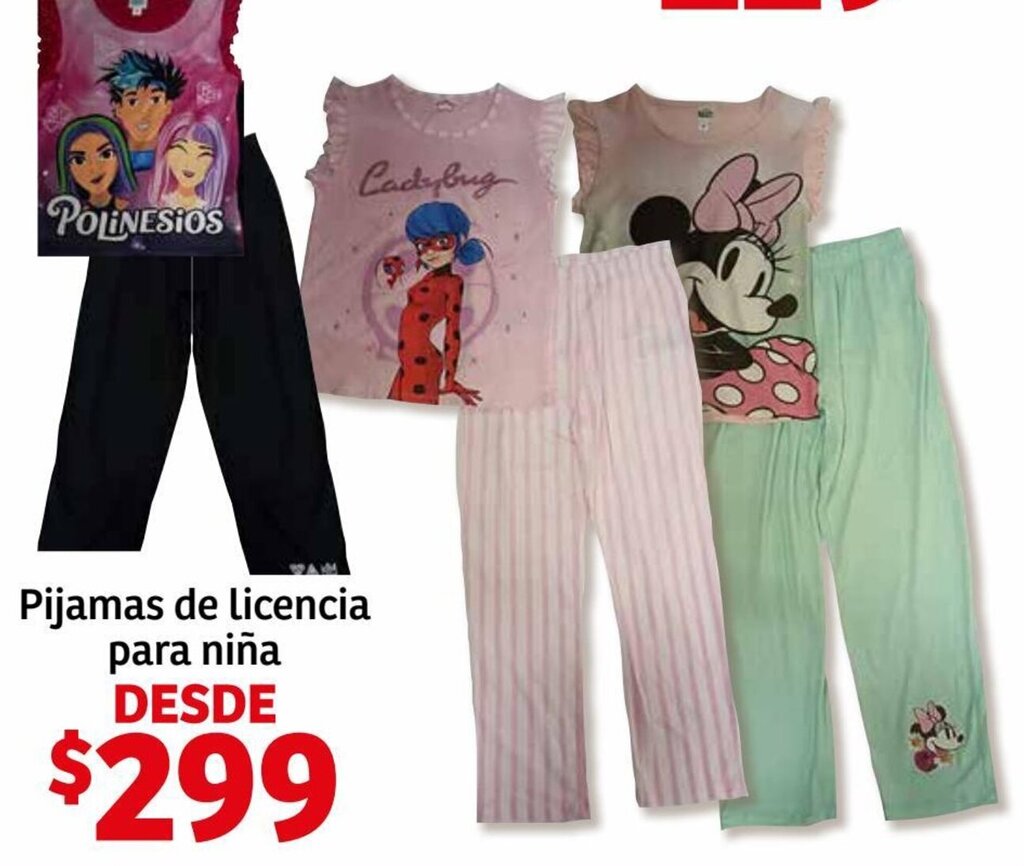 Soriana Híper Pijamas de Licencia para Niña oferta