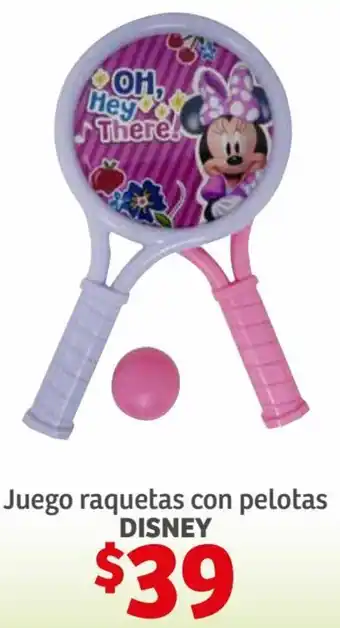 Disney Juego Raquetas con Pelotas