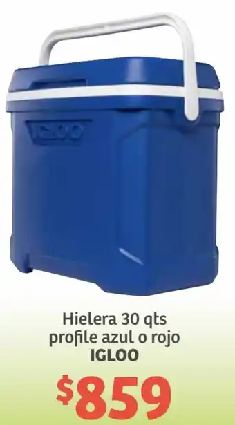 Soriana Híper Igloo Hielera 30qts Profile Azul o Rojo oferta