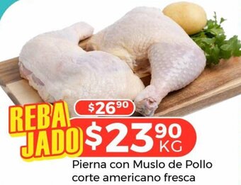 HEB Pierna con Muslo de Pollo Corte Americano Fresca oferta