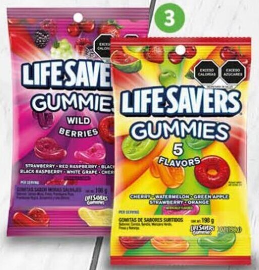 Walmart Gomitas Life Savers 198g oferta