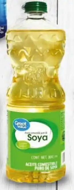 Walmart Aceite de Soya Great Value 800ml oferta