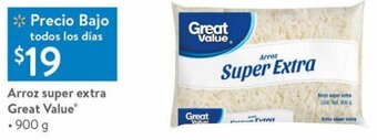 Walmart Arroz Super Extra Great Value 900g oferta