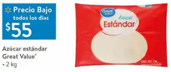 Walmart Azúcar Estándar Great Value 2kg oferta
