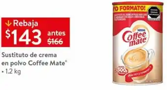 Walmart Sustituto de Crema en Polvo Coffee Mate 1,2kg oferta
