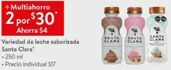 Walmart Variedad de Leche Saborizada Santa Clara 250ml oferta