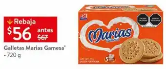 Walmart Galletas Marias Gamesa 720g oferta
