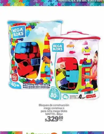 Bloques de construcción mega construx o para niña mega blocks mattel 80pz