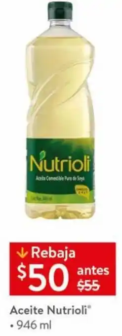 Walmart Aceite Nutrioli 946ml oferta