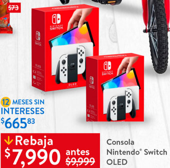 Walmart Consola Nintendo Switch Oled oferta