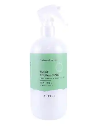 Spray antibacterial natural scents tea tree active 480 ml