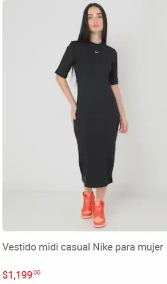 Liverpool Vestido Midi Casual Nike para Mujer oferta