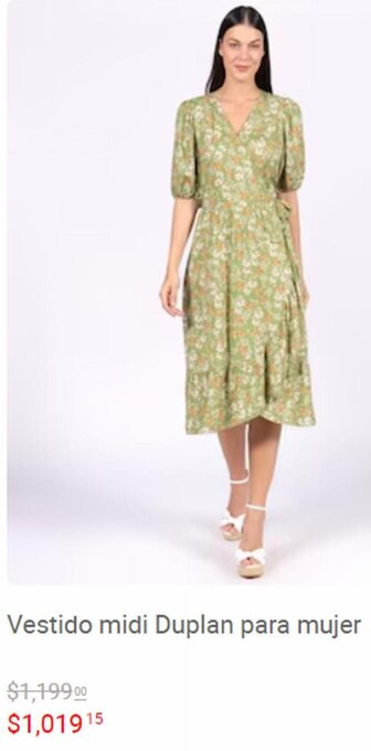 Liverpool Vestido Midi Duplan para Mujer oferta