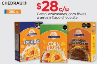 Chedraui Chedraui Cereal Azucaradas, Corn Flakes o Arroz Inflado Chocolate 350g oferta