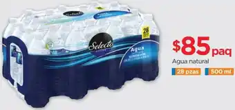 Chedraui Agua Natural 500ml 28pzas oferta