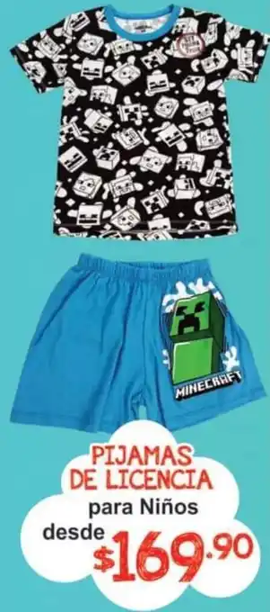 Pijamas de Licencia para Niños