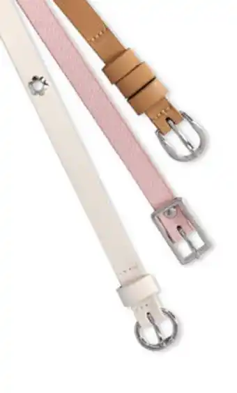 Set de 3 cinturones colores crudos