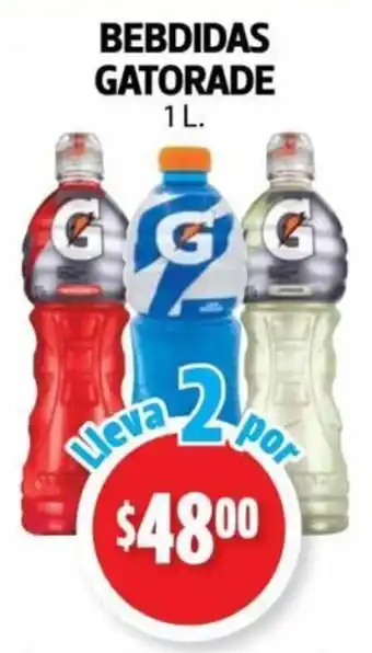 Farmacias Guadalajara Gatorade Bebidas 1L oferta