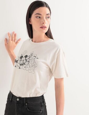 GAP Playera manga corta cuello redondo para mujer oferta