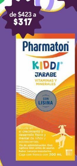 Farmacia San Pablo Pharmaton kiddi sabor naranja - mandarina oferta