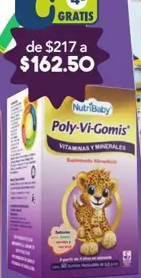Farmacia San Pablo Nutribaby poly-vi-gomis suplemento alimenticio en gomitas oferta