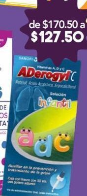 Farmacia San Pablo Aderogyl c infantil con vitamina a, d y c oferta