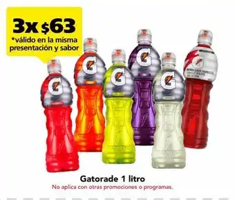 Farmacia San Pablo Gatorade bebida isotónica sabor lima limón 1 l oferta
