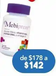 Farmacia San Pablo Mebipren ácido fólico, vitaminas, minerales y omega 3 oferta